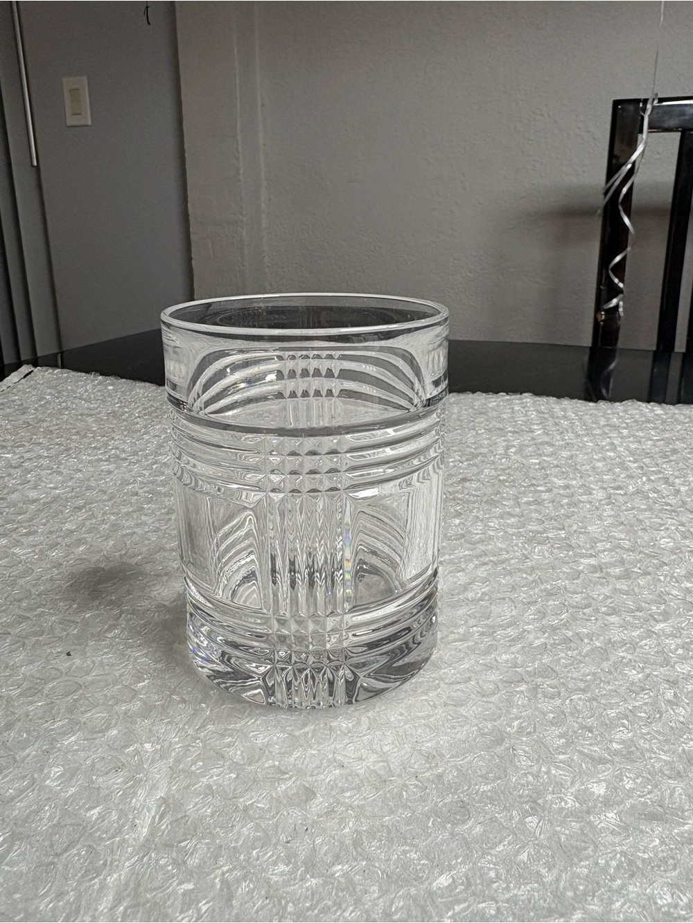 Ralph Lauren Glen Plaid Crystal Old Fashioned Glass